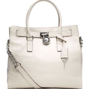 Hamilton Large Tote, Vanilla, Michael Kors Handbag